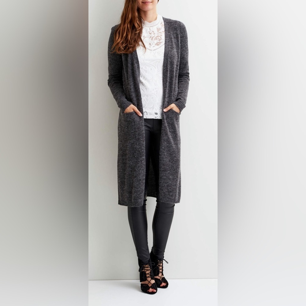NWT‎ VILA VIRIVA LONG KNIT CARDIGAN, SIZE S